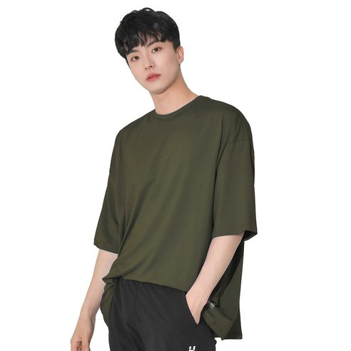 헤링본 남자 여자 반팔 래쉬가드 공용 수영복 루즈핏 애슬레저룩 상의 티 오버 빅사이즈 RD307