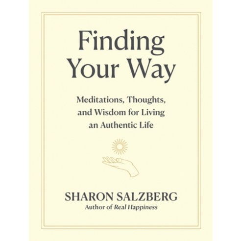 (영문도서) Finding Your Way: Meditations Thoughts and Wisdom for Living an Authentic Life Hardcover, Workman Publishing, English, 9781523516391