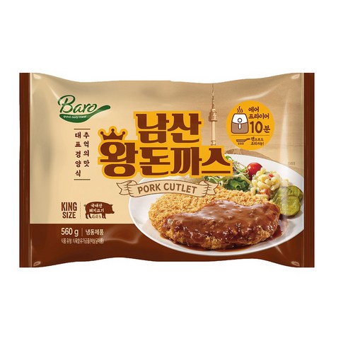 아워홈 남산 왕돈까스 560g x4개, 4개
