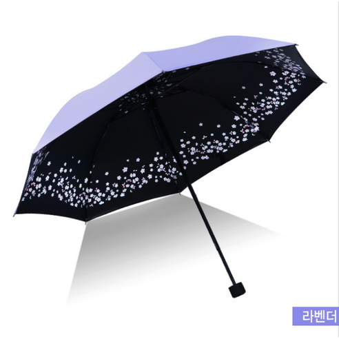 별하픽 여름 예쁜벚꽃 자외선차단 암막 미니 양산 우산