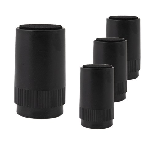 리빙아이 가구 다리 높이조절발 받침대, 4개, 블랙 대 100mm
