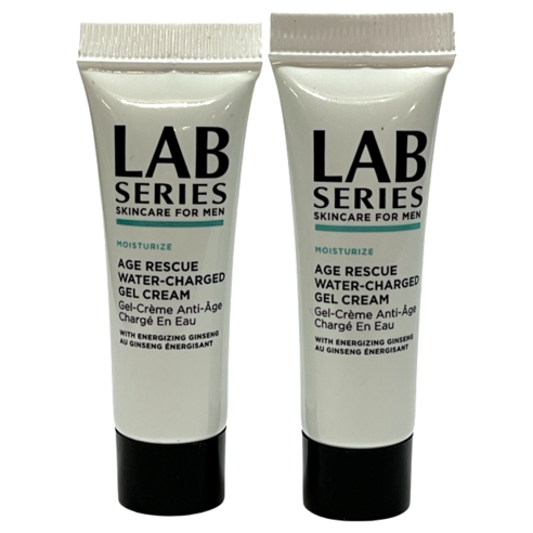 LAB SERIES 모이스춰라이징 에이지 레스큐 워터 충전 젤 크림 0.24온스7ml 1개. 2개, 7ml