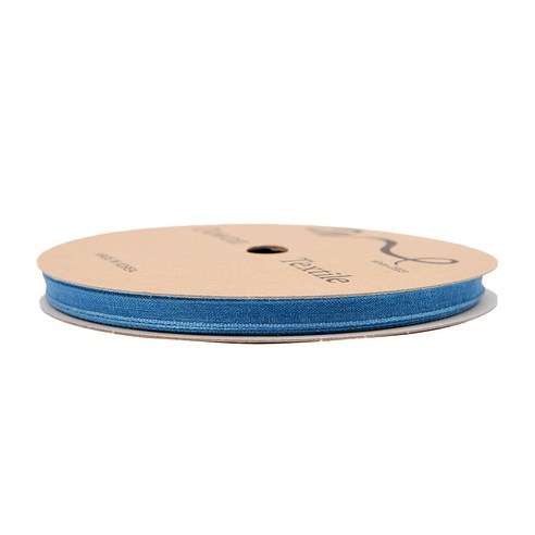 리본끈 오간디 리본 기본 무지 6mm, 29.파랑색