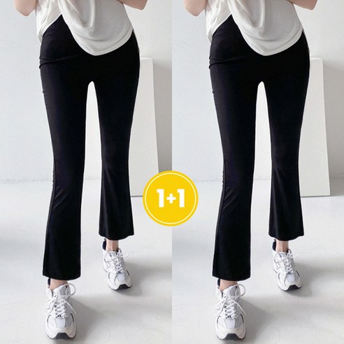 1+1 아이스 부츠컷 레깅스 밴딩팬츠 국내생산 FREE~ 4XL ( 숏 롱 2가지 타입 )
