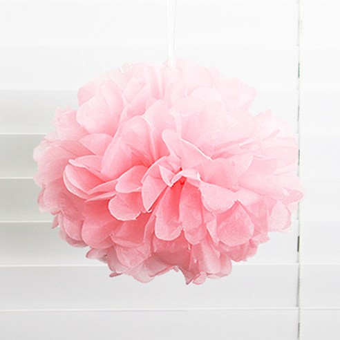 피플스파티 파티 꽃볼 25cm 6p, 베이비핑크