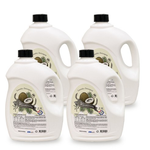 디에스 대용량 중성 세탁세제 2.5L 4개입, 4개