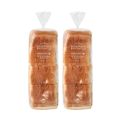 삼립 뉴욕샌드위치식빵 1kg 2봉, 2개