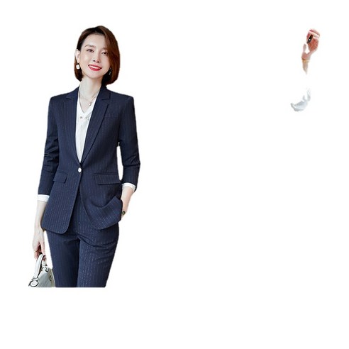 여자세미정장 흰색 정장 여성 가을과 겨울 작은 캐주얼 짧은 슬림 전문 작은 정장 ANKRIC