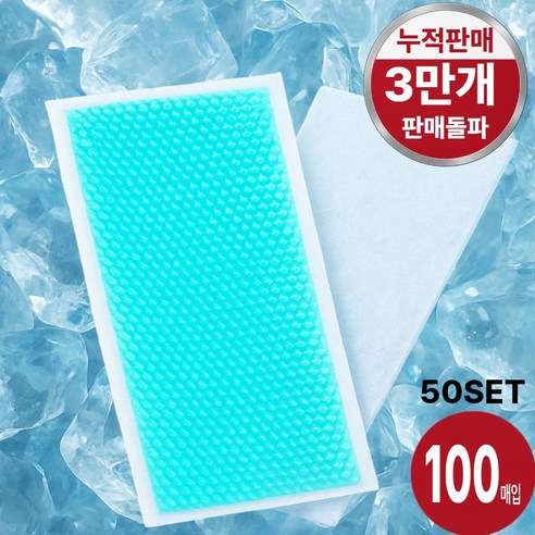 모아잇 냉장고급 시원한 아이스 쿨패치 성인용 KC인증 어린이용 안전한, 100개