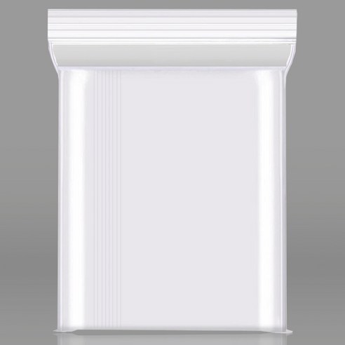 제로리빙 두꺼운 지퍼백 0.10mm PE봉투 비닐팩 투명 튼튼한 지퍼팩, 1개, 100개입