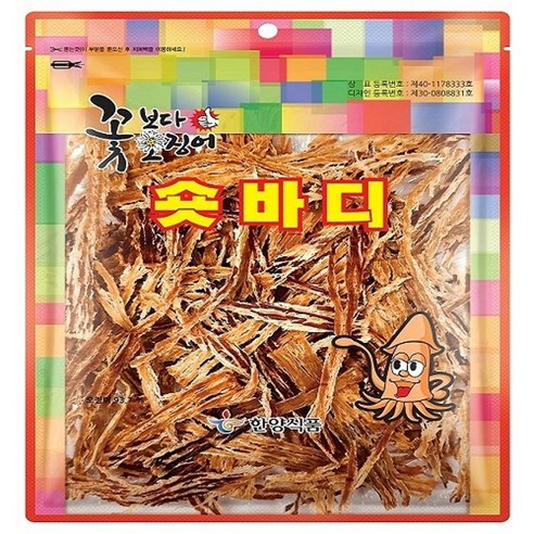 (한양) 꽃보다오징어 숏바디 130g, 1개