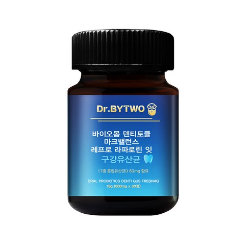 닥터바이투 바이오몸 덴티토클 마크밸런스 레프로 라포로린 잇 구강유산균 [600mg]