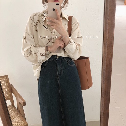 KORELAN 초가을 빈티지 소프트 블라우스