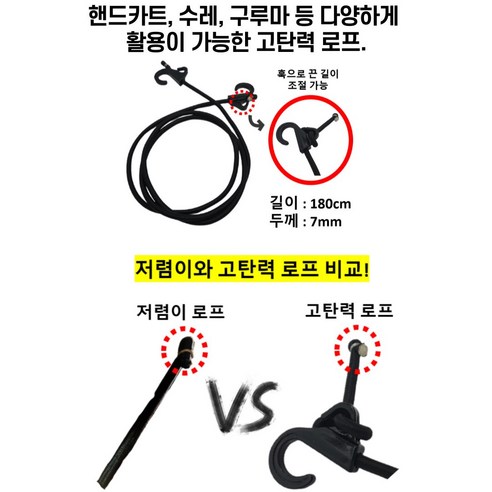 안전하고 편리한 짐 고정, 캠핑과 자전거 라이프의 필수템