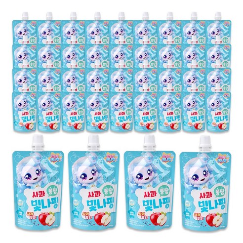 캐치티니핑 퐁당 음료수 빛나핑 사과맛, 40개, 100ml