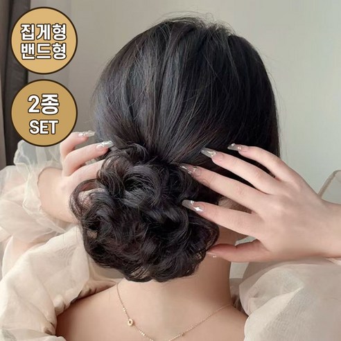 SpeedMong 올림머리 당고 가발로 한복 스타일의 품격을 높여보세요.