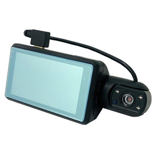 듀얼 렌즈 차량용 캠 레코더 모션 감지 주차 모드 차량용 Dashcam 인테리어 카메라, 검은 색, 124x49mm, 플라스틱