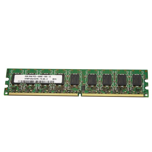 Xzante 2GB DDR2 Ram 메모리 667MHz PC2 5300 ECC DIMM 240 핀 (인텔 데스크탑 RAM 용), 초록