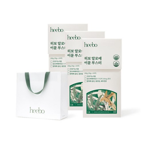 히보 알로에 이뮨 부스터 1개월 선물세트 알로에베라 면역력 건강기능식품 청포도맛, 1개, 600g