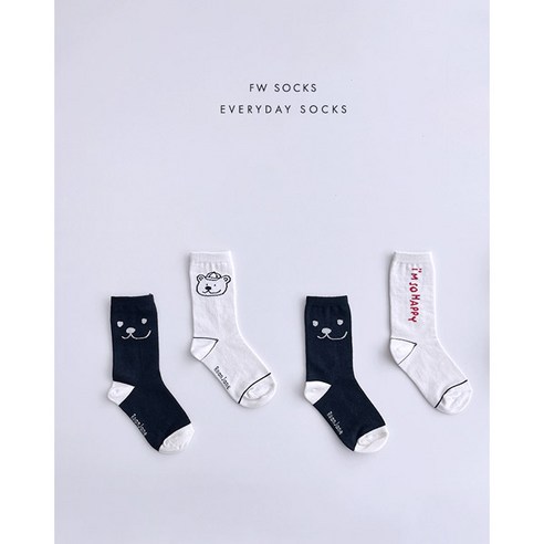 사랑스러운 발걸음을 위한 선택, 로아앤제인 해피베어 미들삭스 SET