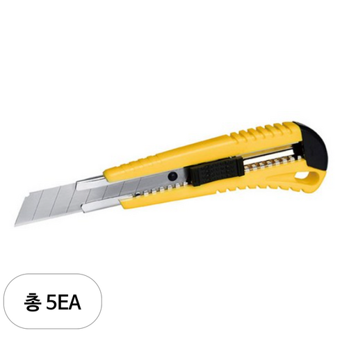 케이디와이 일반타입 자동형 커터칼 KC-70, 5개