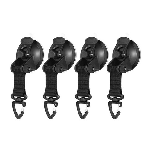 걸이를 확보하는 수영장 방수포 천막을 위한 2X 강한 옥외 흡입 컵 동점, ABS PU PVC, 검정