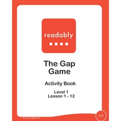 Readably The Gap Game Level 1: for learning to read Paperback, Independently Published, English, 9798578195136