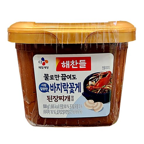 해찬들 물로만 끓여도 시원 깔끔한 바지락꽃게 된장찌개양념, 2개, 450g