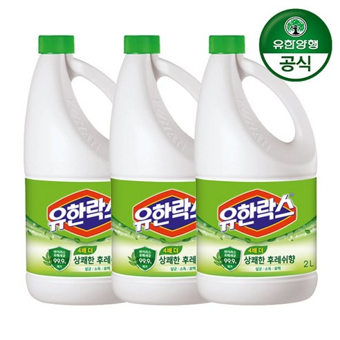 유한락스 후레쉬, 2L, 3개