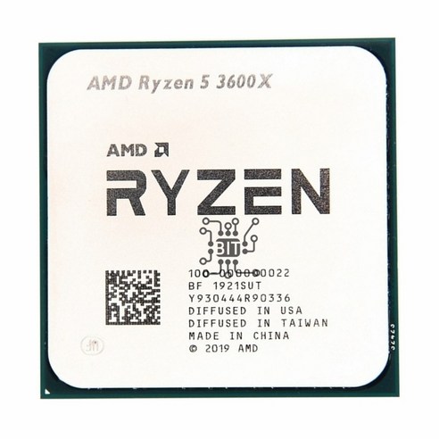 AMD Ryzen 5 3600X 3.8 GHz 6 코어 12 스레드 CPU 프로세서 7NM L3 = 32M 000000022 소켓, 한개옵션0