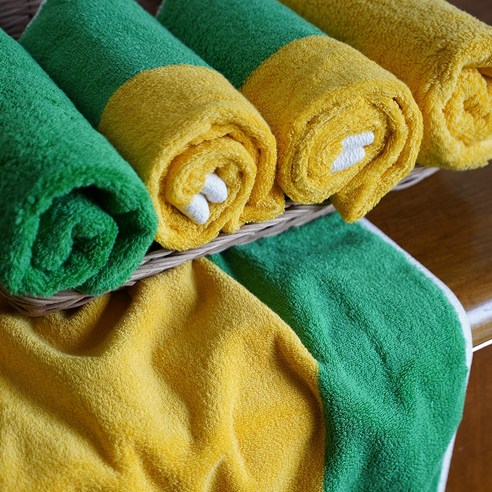 호텔급 럭셔리와 편안함을 즐기세요: 코튼하모니 호텔수건 프리미엄 선염 디자인 수건