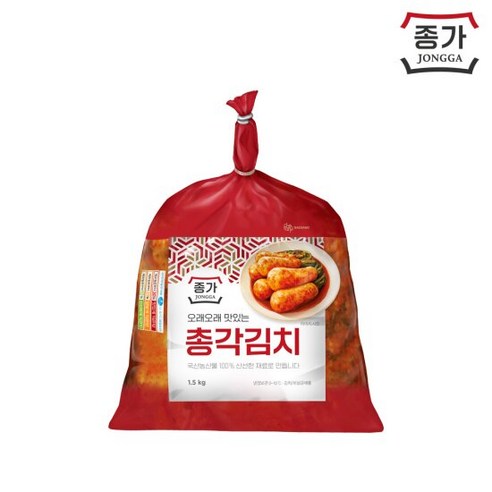 [종가] 총각김치 1.5kg(비닐), 1개, 1500g