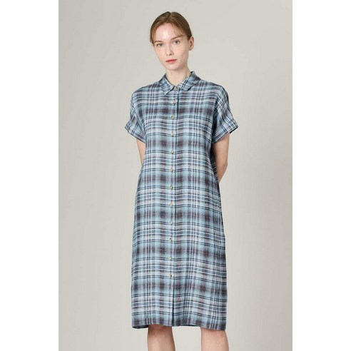 BCBG 공식브랜드관 올앤선드리 에디스 린넨CHECK OPA3M4O623