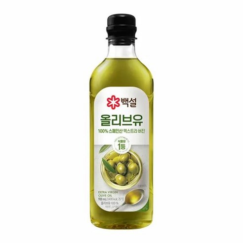 백설 스페인산 압착 올리브유, 900ml, 4개