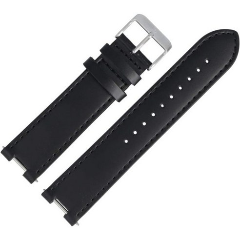 빅토리녹스 정품 005032 Watch Strap 21 mm Leather Black Smooth Strap.