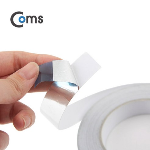 알루미늄 폭 10mm 길이 25m 은박 테이프 싱크대 자동차 단열 보온 열반사 보일러 연통, 1개
