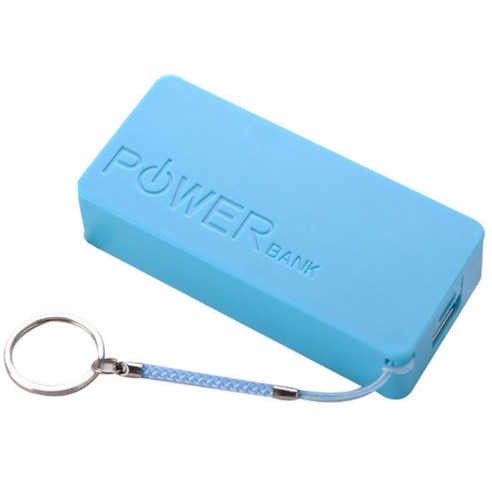 DIY 전원 은행 케이스 상자 5600mAh 2X 18650 USB 배터리 충전기 케이스 전화, 푸른