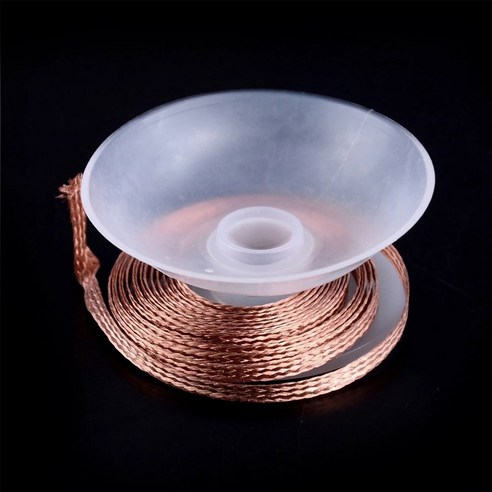 용접 와이어 납땜 제거 브레이드 리무버 와이어 수리 납땜 제거 도구 1.5M 길이 1.0mm 1.5mm 2.0mm 2.5mm 3.0mm 3.5mm, 1개
