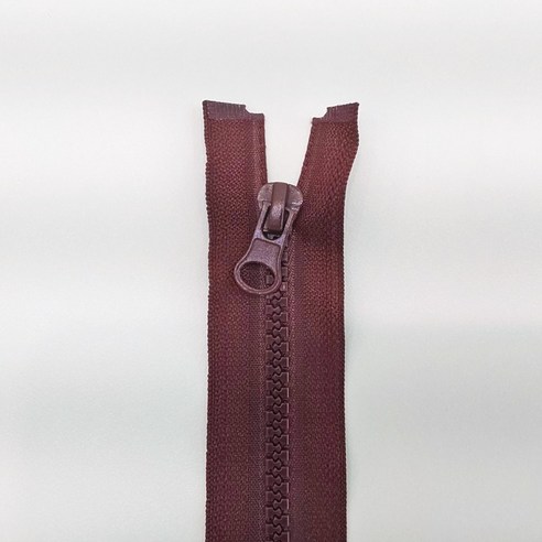 24인치 60cm 5호 비슬론 점퍼지퍼, 1세트, 진밤색