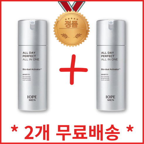 아이오페 맨 올데이 퍼펙트 올인원 120ml 1+1, 2개