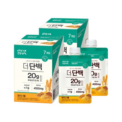 tft 더 단백 프로틴 단백질 파우더 곡물 20g x 14개입, 32g, 14개