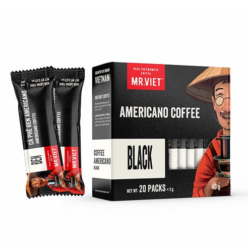 베트남 커피를 간편하고 저렴하게 즐기기 위해 미스터비엣 블랙커피를 선택하세요.