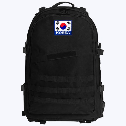군화와고무신 가방 40L + 태극기 밀리터리 남자 학생 출타 배낭 데일리 여행 등산