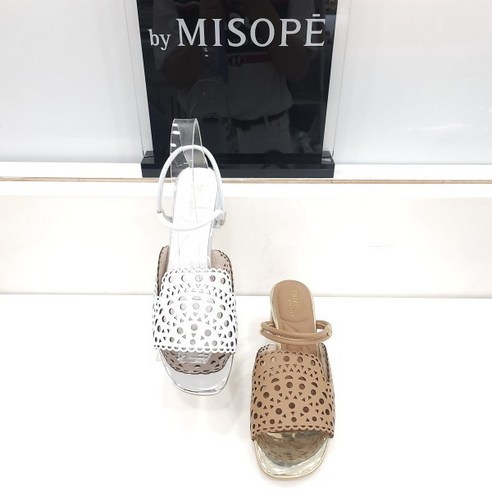 미소페 by 미소페 112024037-35 여성 미들 샌들(발등 펀칭)