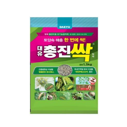 대유 총진싹 입제 1.5kg 친환경 유기농업자재 토양 병해충 관리제, 1개