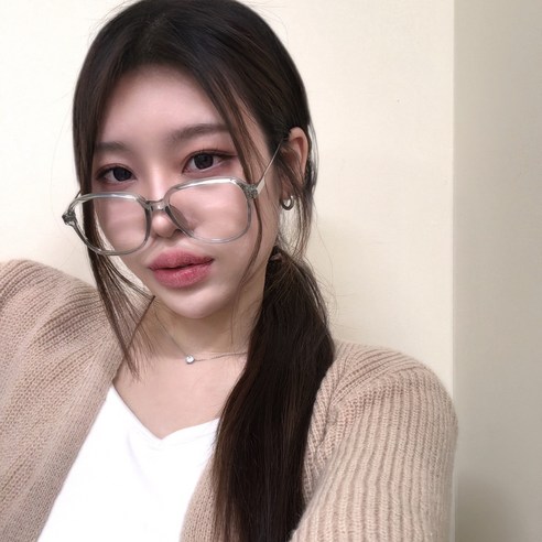 하리몽드 남녀공용 빈티지 빅사이즈 사각 프레임 안경테 5color