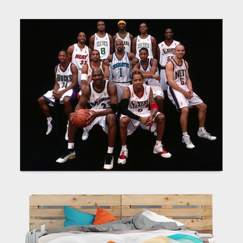 스노우드림 NBA 스타 James/ Stephen Curry 농구 패브릭 포스터 태피스트리, KJ28, 200*150+설치 패키지