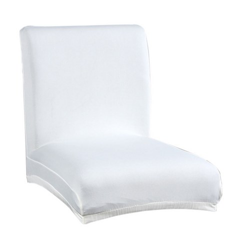짧은 뻗기 식사 의자 덮개 좌석 보호자 Slipcover 결혼식 훈장 - 각종 색깔, 화이트, 폴리 에스터