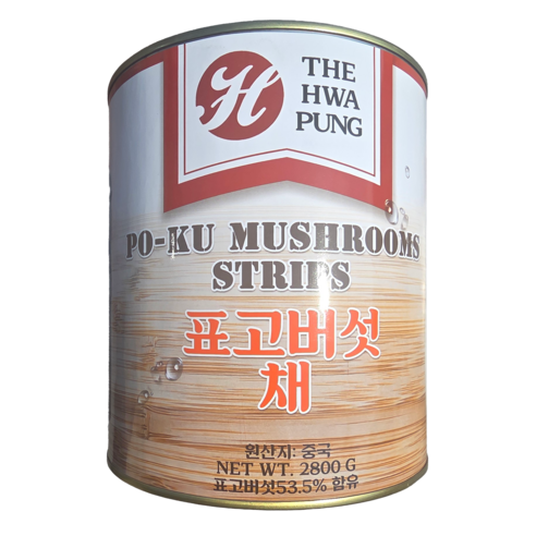 화풍 업소용 대용량 표고버섯 채(PO-KU MUSHROOMS STRIPS), 1개, 2.8kg