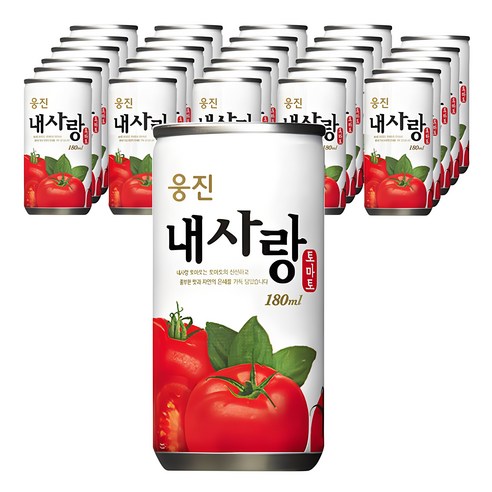 웅진 내사랑 토마토, 180ml, 60개 무설탕토마토쥬스